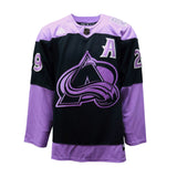 Nathan MacKinnon Signed Jersey Avalanche Black Hockey Fights Cancer Adidas - AUCTION
