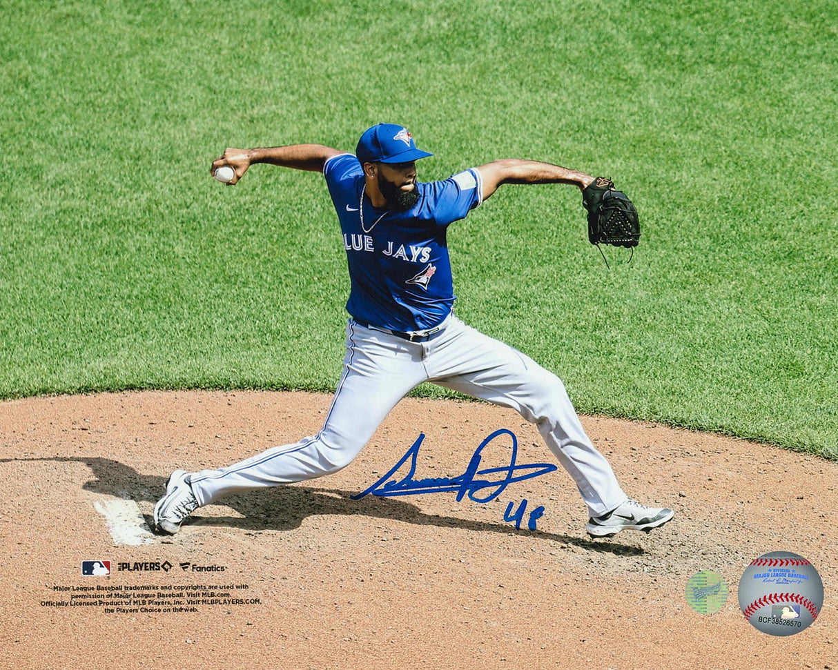 Seranthony Dominguez Signed Toronto Blue Jays 8x10 Action