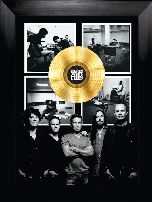 The Tragically Hip Framed Polaroids with Silver LP