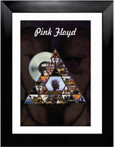 Pink Floyd Framed Prism Discography with Platinum LP