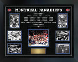 Montreal Canadiens Stanley Cup Dynasty Framed Collage - Frameworth Sports Canada 