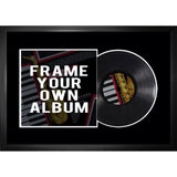 Vinyl Album Frame with Black Background