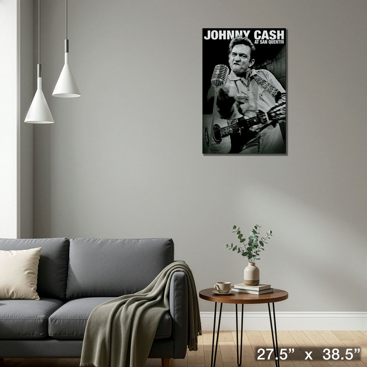 Johnny Cash Framed PhotoGlass San Quentin – Detail – Frameworth