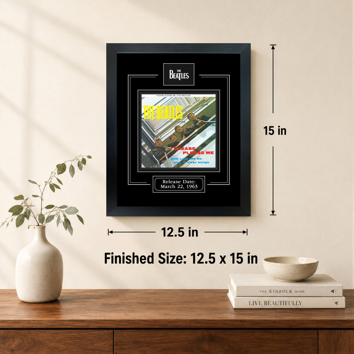Please Please Me Framed Beatles Album Print - lifestyle 4