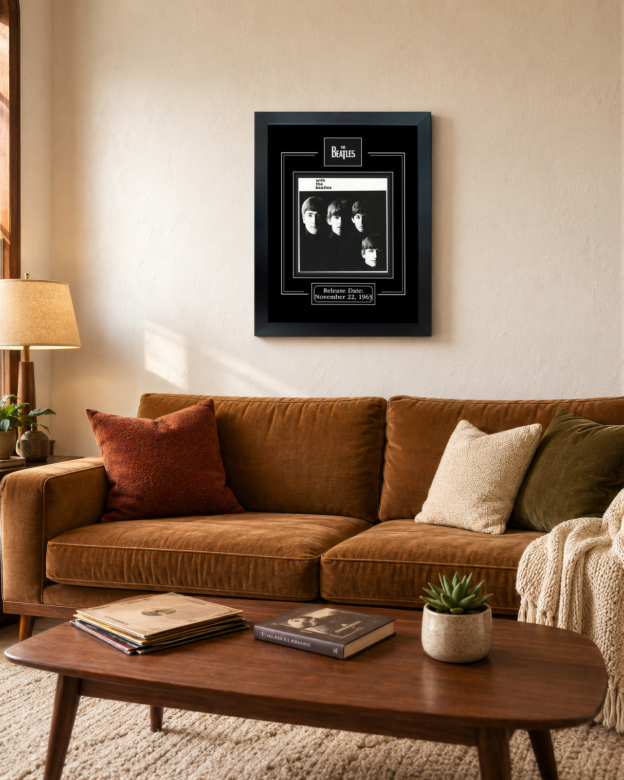 With The Beatles Framed Beatles Album Print - lifestyle 3