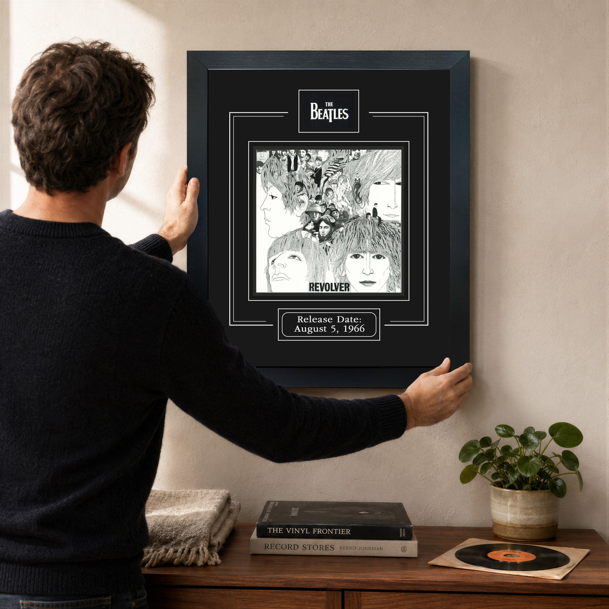 Revolver Framed Beatles Album Print - lifestyle 1