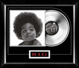 Notorious BIG Ready To Die Music Cover Framed with Silver Vinyl - AUCTION
