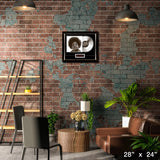 Notorious BIG Ready To Die Music Cover Framed with Silver Vinyl – Lifestyle – Frameworth