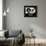 Notorious BIG Ready To Die Music Cover Framed with Silver Vinyl – Detail – Frameworth