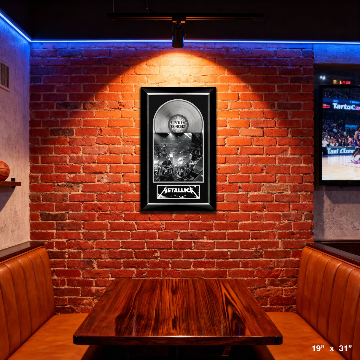 Metallica Live Music Cover Framed with Silver Vinyl – View 4 – Frameworth