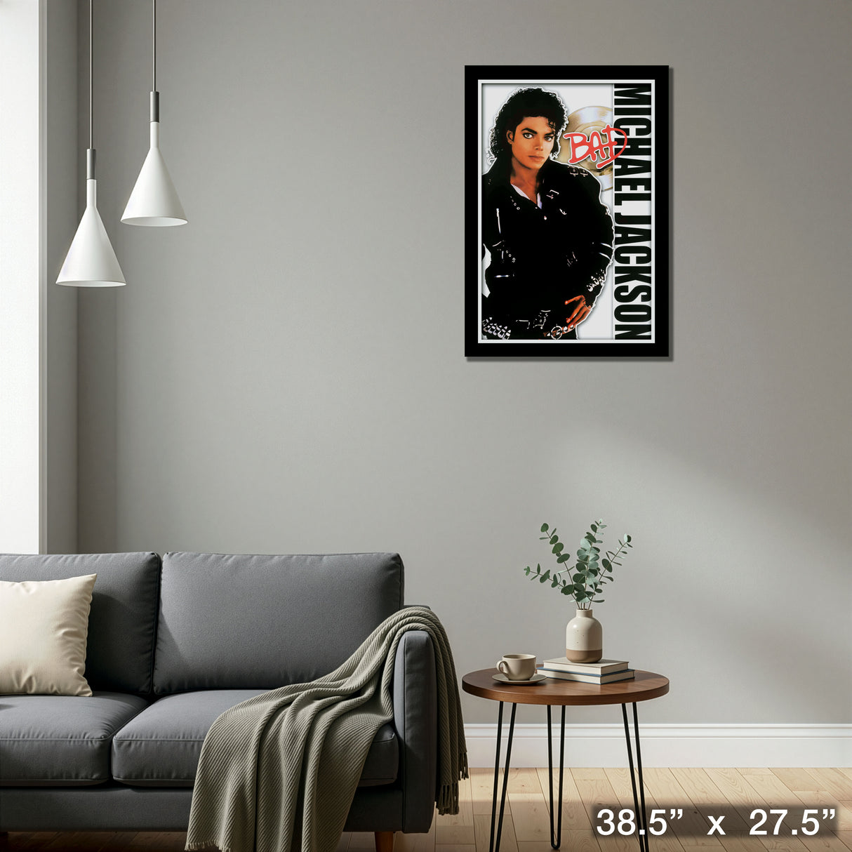 JacksonM BAD Tribute Poster Framed – Detail – Frameworth