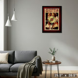 Led Zeppelin Framed Parchment With Gold LP – Detail – Frameworth