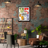 Beatles Framed Pop Art Collage With Platinum LP – Lifestyle – Frameworth