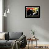 MarleyBob Framed Looking Up Poster With Gold LP – Detail – Frameworth