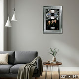 Rush Framed Black and White Photo Collage with Platinum LP – Detail – Frameworth