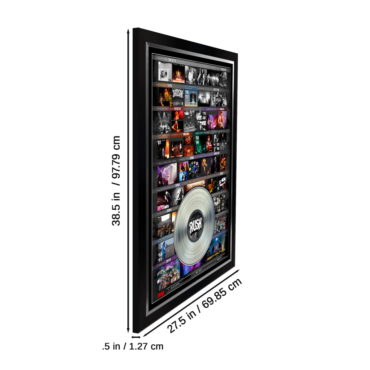 Rush Framed Tour History Collage - AUCTION
