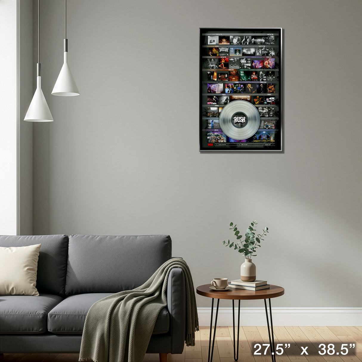 Rush Framed Tour History Collage – Detail – Frameworth