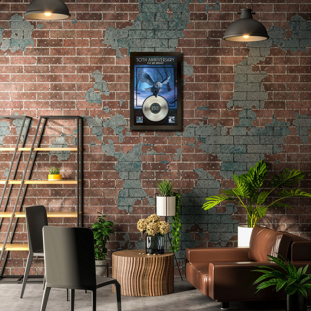 RUSH Fly By Night 50th Anniversary Frame with Platinum LP – Lifestyle – Frameworth