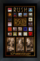 RUSH 50th Anniversary Album Collage Frame - AUCTION