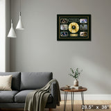 The Tragically Hip Framed Man Machine Poem Band Collage With Gold LP – Detail – Frameworth