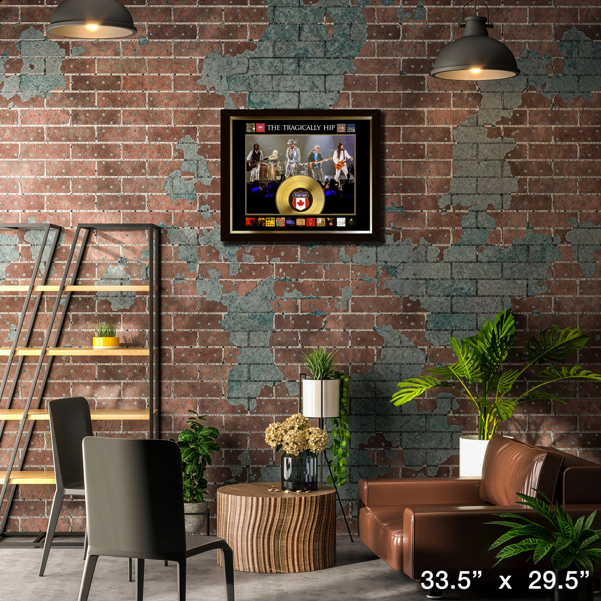 The Tragically Hip Framed Album Collage with Gold LP – Lifestyle – Frameworth