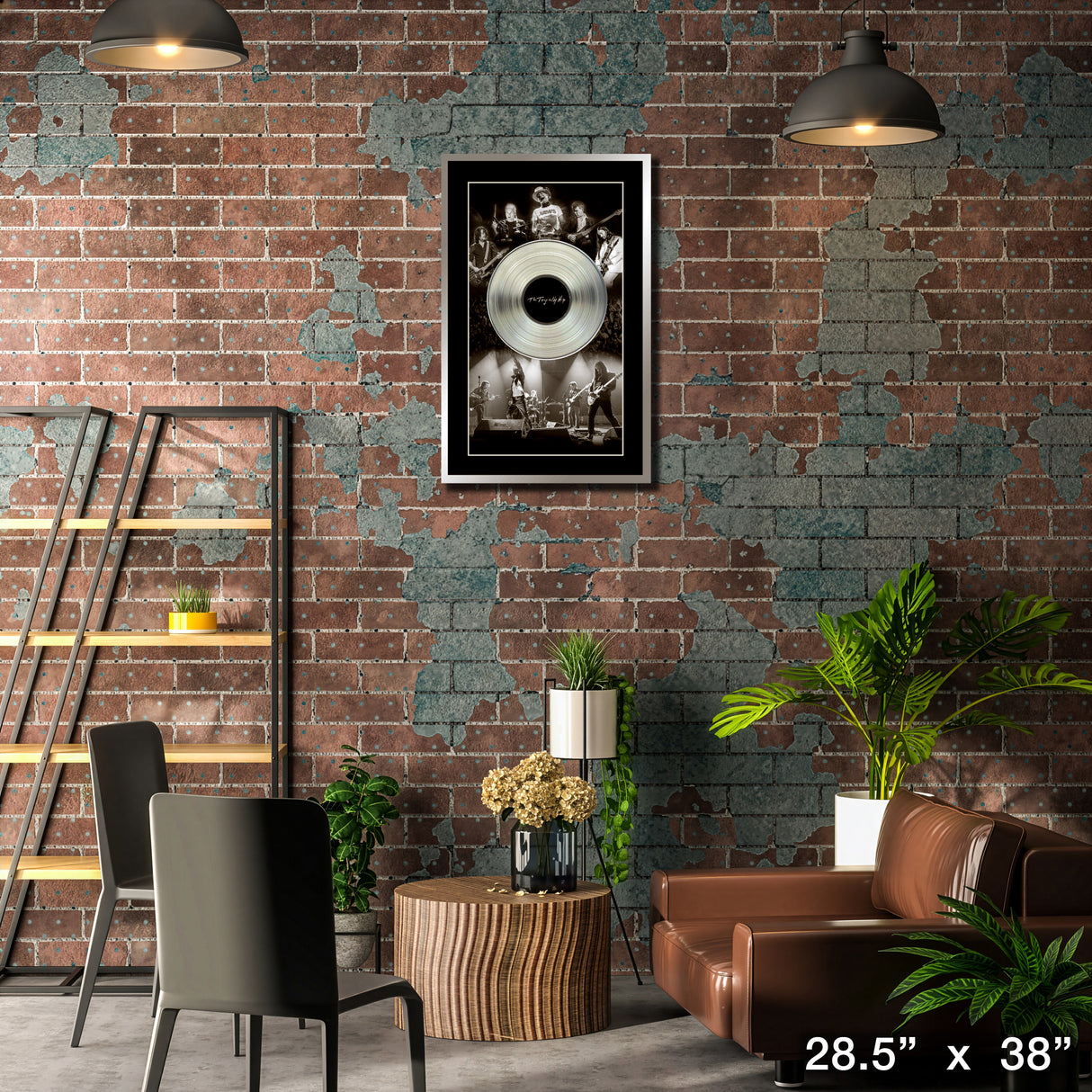 The Tragically Hip Framed Black and White Band Photos with Platinum LP – Lifestyle – Frameworth