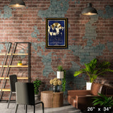 The Tragically Hip Framed Long Time Running Print with Gold LP – Lifestyle – Frameworth