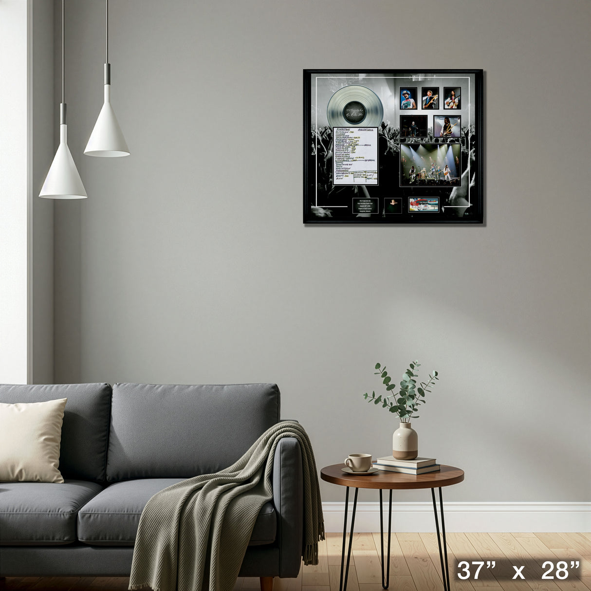 The Tragically Hip Framed Last Kingston Show with Set List – Detail – Frameworth