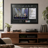 The Tragically Hip Framed Final Show in Kingston - Wall-mounted lifestyle in a clean modern living room