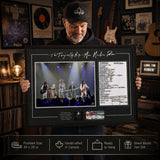 The Tragically Hip Framed Final Show in Kingston - Held in hand showing scale and detail