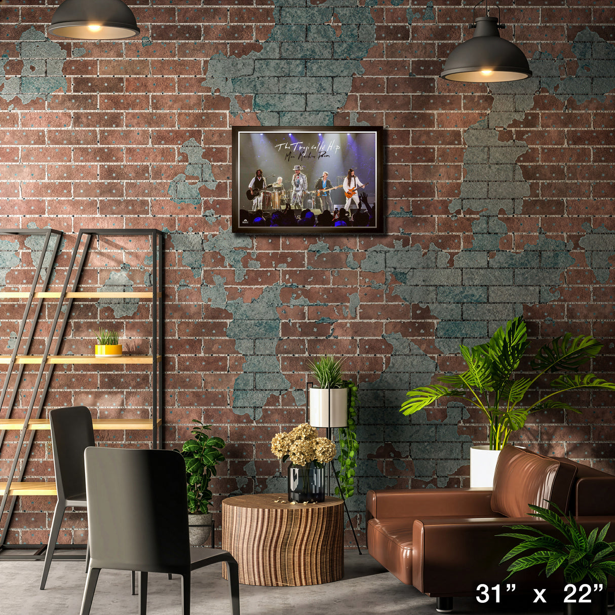 The Tragically Hip Framed 20x29 Man Machine Poem Textured Print – Lifestyle – Frameworth