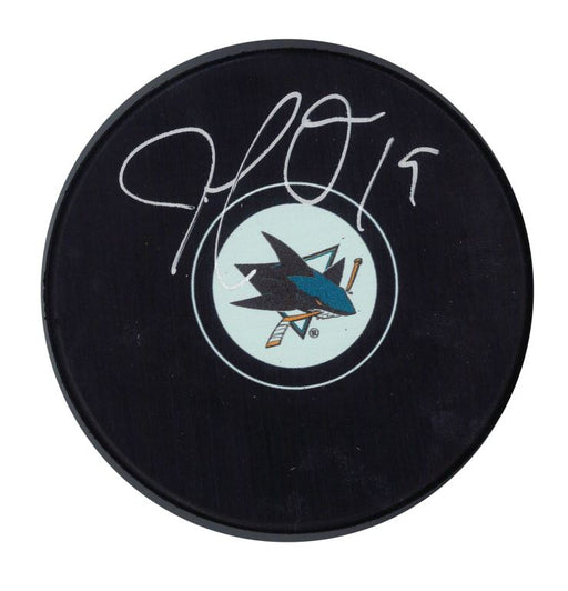 Joe Thornton Signed San Jose Sharks Autograph Series Puck - Frameworth Sports Canada 