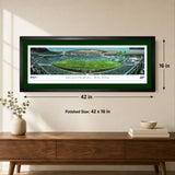 Saskatchewan Roughriders Panorama First Game at Mosaic 2017 Framed - lifestyle 4