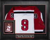 Sidney Crosby Signed Framed Shattuck St. Mary's White Jersey