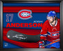 Josh Anderson Montreal Canadiens Signed PhotoGlass Framed Stickblade - Frameworth Sports Canada 