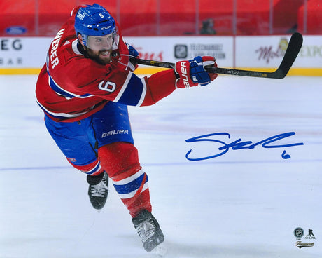 Shea Weber Montreal Canadiens Signed 8x10 Shooting Photo - Frameworth Sports Canada 