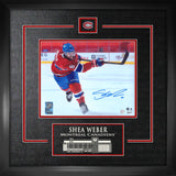 Shea Weber Montreal Canadiens Signed Framed 8x10 Shooting Photo - Frameworth Sports Canada 