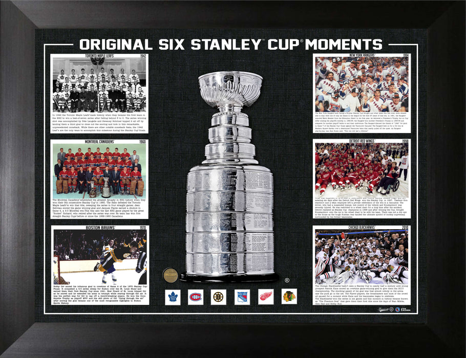 Original Six Stanley Cup Moments Frame