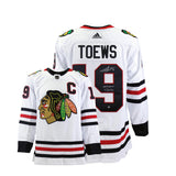 Jonathan Toews Signed Chicago Blackhawks Adidas White Jersey with Insc "1000th Game 3/31/22" - AUCTION