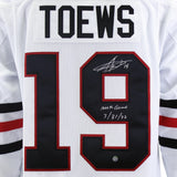 Jonathan Toews Signed Chicago Blackhawks Adidas White Jersey with Insc "1000th Game 3/31/22" - AUCTION