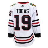 Jonathan Toews Signed Chicago Blackhawks Adidas White Jersey with Insc "Captain Serious" - AUCTION