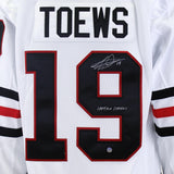Jonathan Toews Signed Chicago Blackhawks Adidas White Jersey with Insc "Captain Serious" - AUCTION