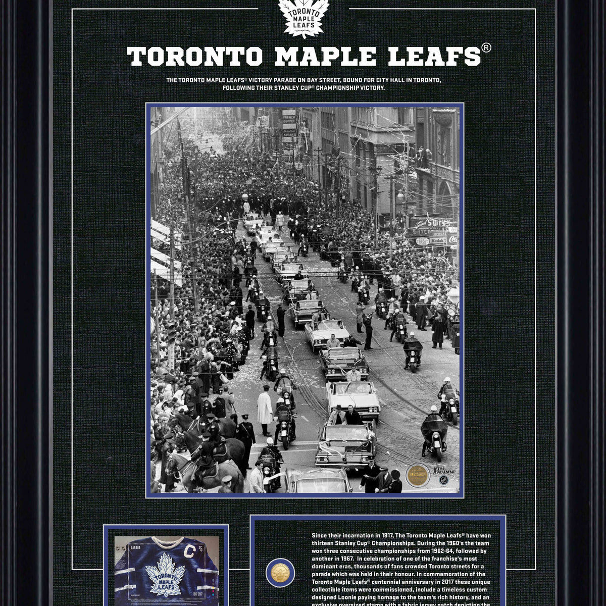 Toronto Maple Leafs Framed Stanley Cup Parade Photo – Frameworth Sports