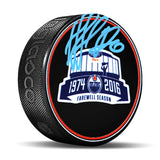 Nail Yakupov Edmonton Oilers Signed Rexall Place Farewell Season Puck - AUCTION