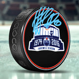 Nail Yakupov Edmonton Oilers Signed Rexall Place Farewell Season Puck - AUCTION