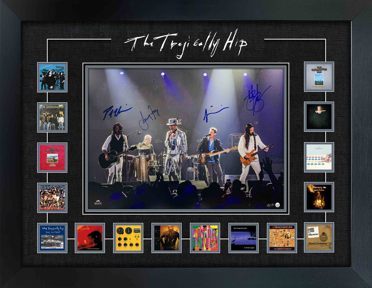 The Tragically Hip Framed Signed Album Tribute AP