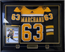 Brad Marchand Signed Framed Boston Bruins Black Adidas Authentic Jersey - Frameworth Sports Canada 