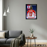 Connor McDavid 20x29 Framed Canvas Team Canada White-V Back View – Detail – Frameworth