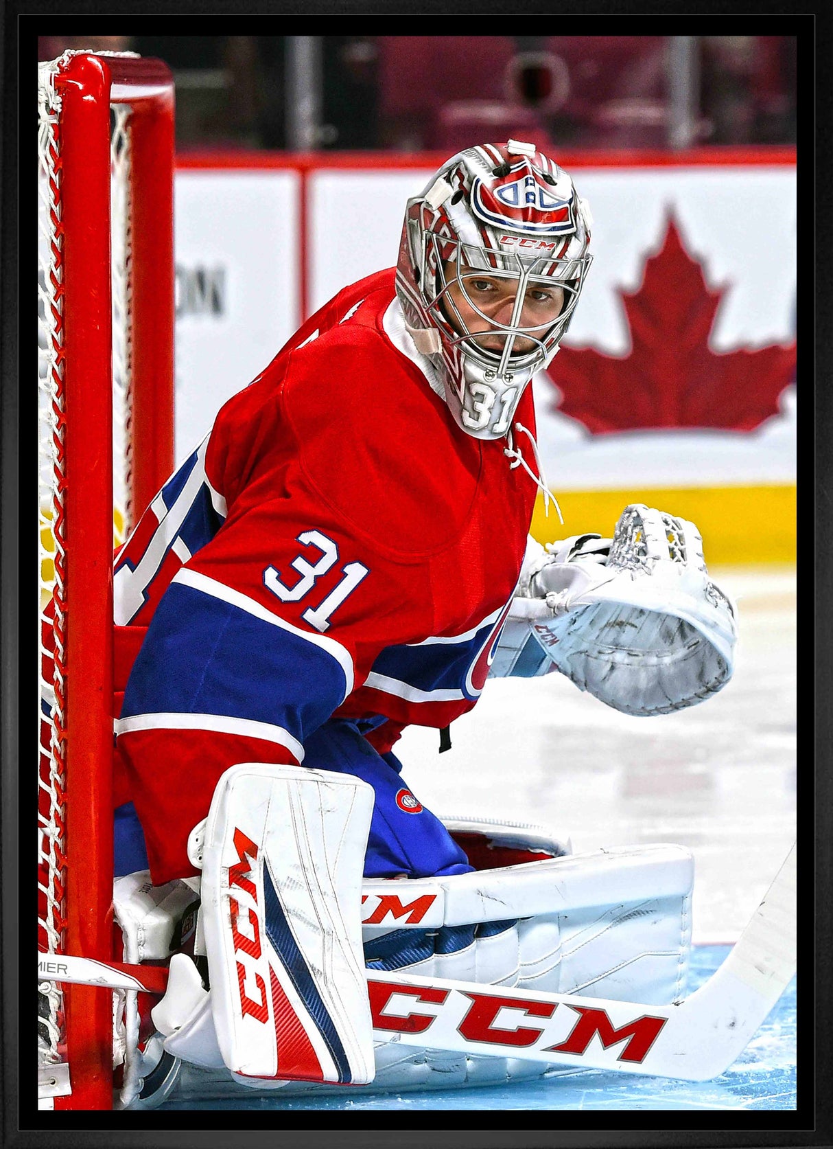 Carey Price Montreal Canadiens Framed  20x29 On Post Save Canvas