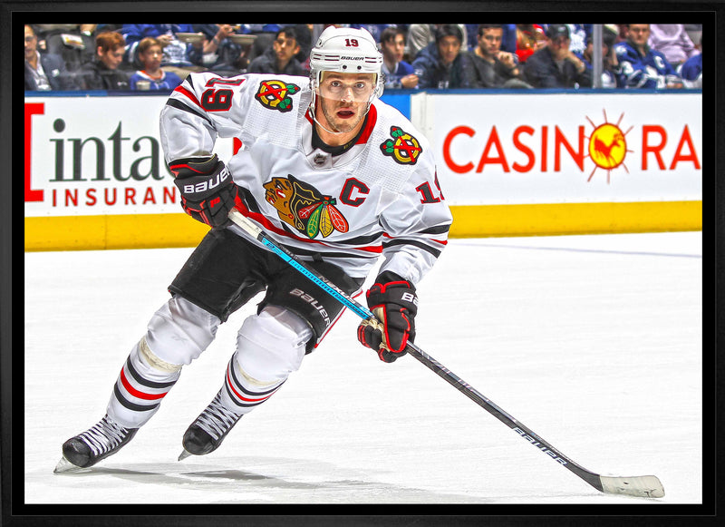 Jonathan Toews Chicago Blackhawks Framed 20x29 Skating Canvas